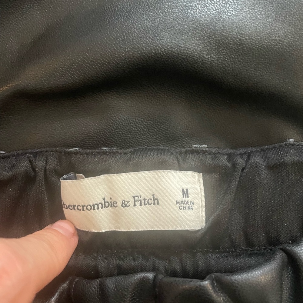 Abercrombie & Fitch Faux Leather Joggers - Picture 5 of 7